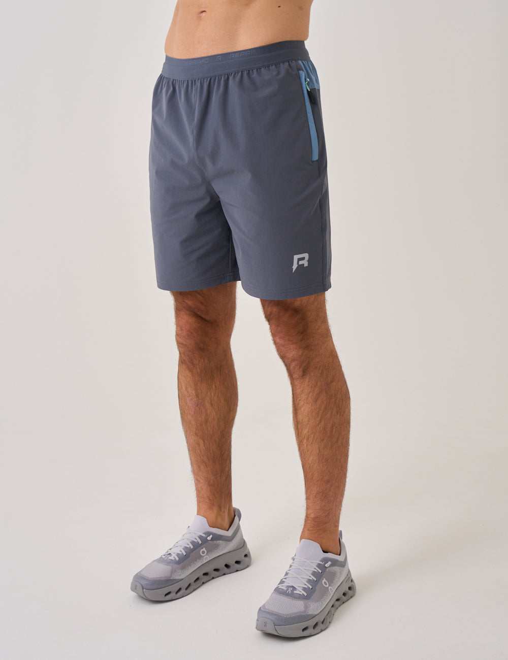 SUMMIT SHORT - DUSTY BLUE / TURBULENCE