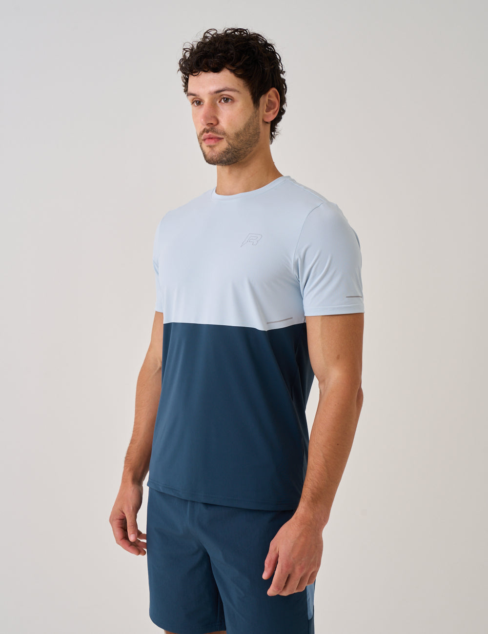 IMPACT T-SHIRT - SKY BLUE/ MARINE-2