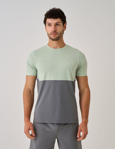IMPACT T-SHIRT - MINT / DARK SAGE