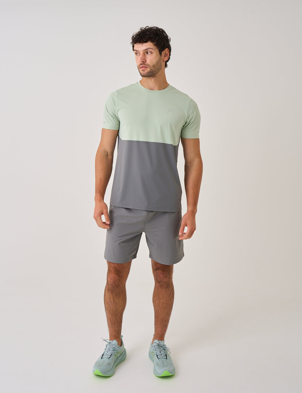IMPACT SHORT - MINT / DARK SAGE-5