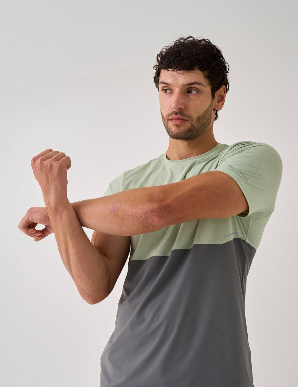 IMPACT T-SHIRT - MINT / DARK SAGE-4