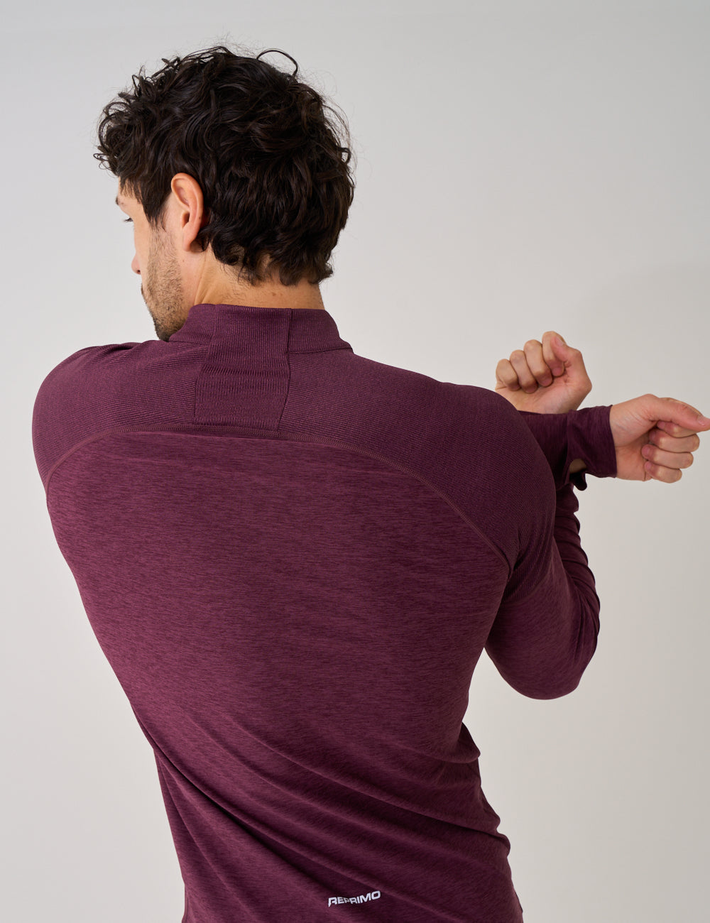 RISE HALF ZIP - BURGUNDY-4