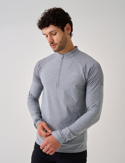 RISE HALF ZIP - MARBLE