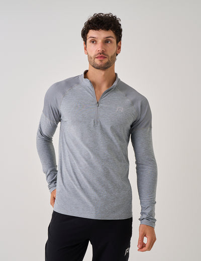 RISE HALF ZIP - MARBLE