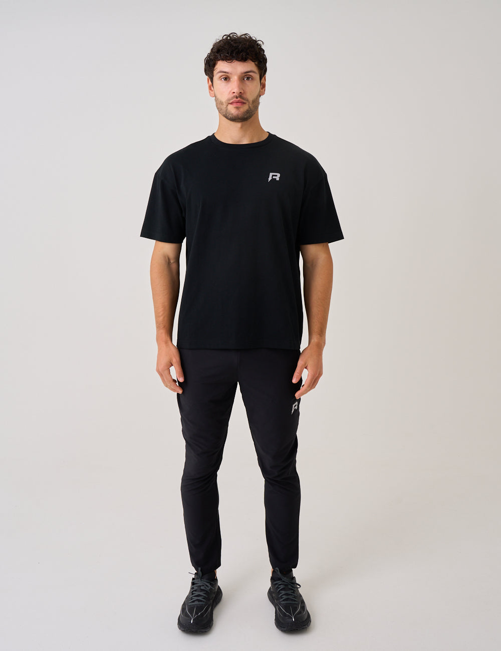 COLLECTIVE OVER SIZED T-SHIRT - BLACK-5