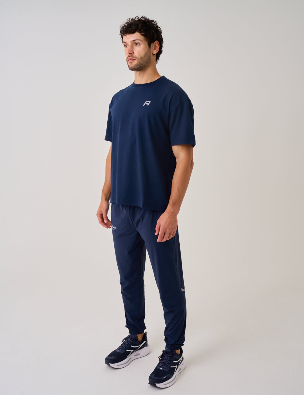 COLLECTIVE OVER SIZED T-SHIRT - NAVY-4