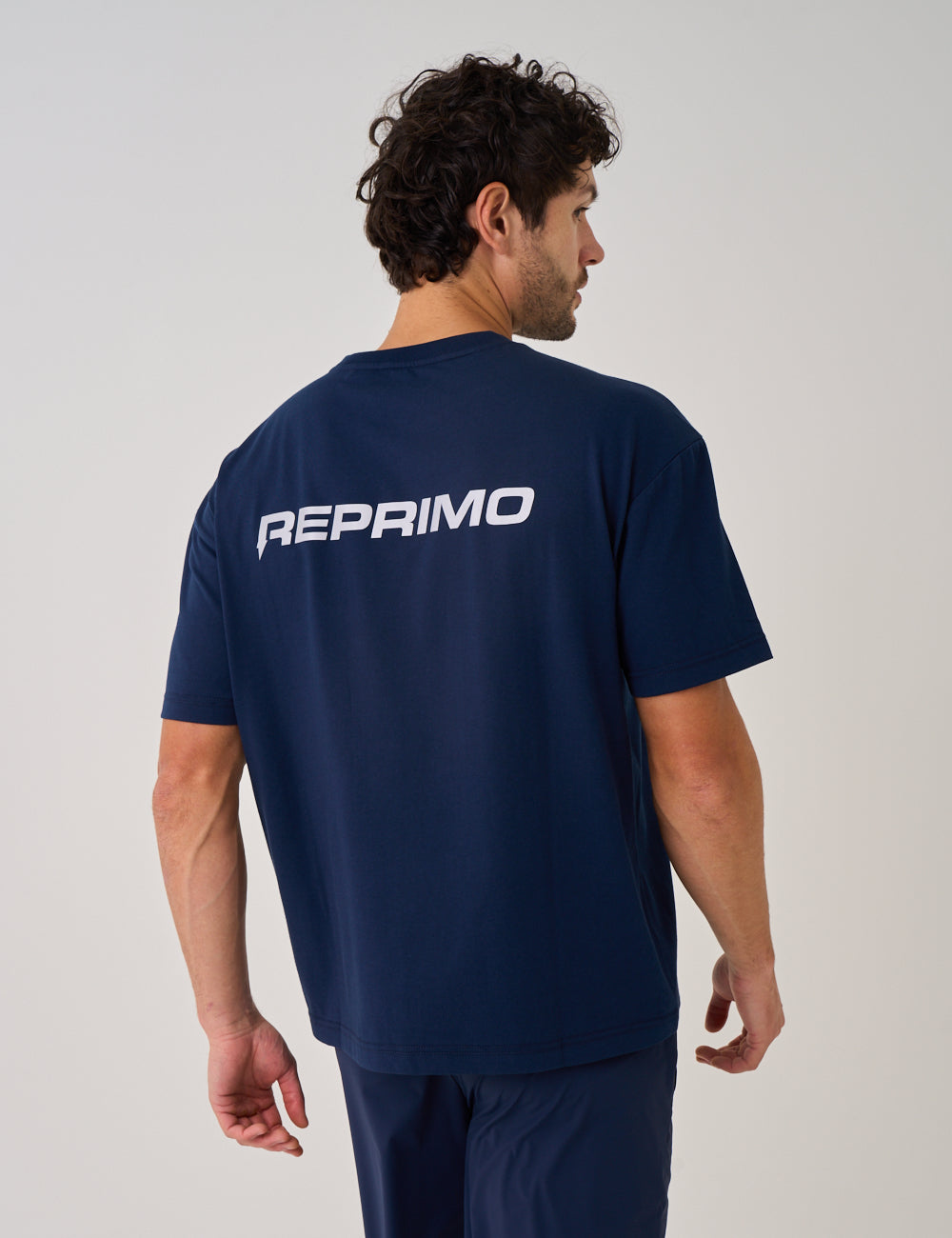 COLLECTIVE OVER SIZED T-SHIRT - NAVY