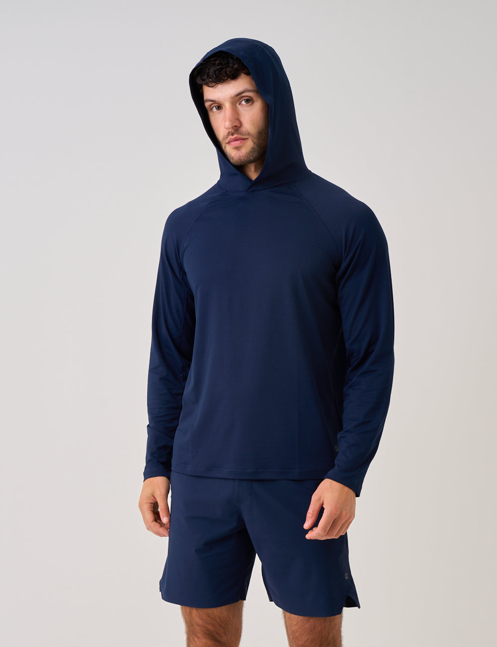 ECHO TRAINING HOODIE - NAVY