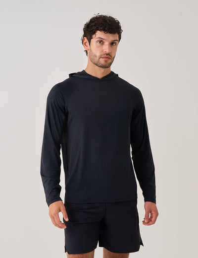 ECHO TRAINING HOODIE - BLACK