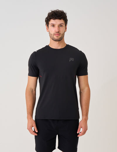 SUMMIT T-SHIRT - BLACK / RED