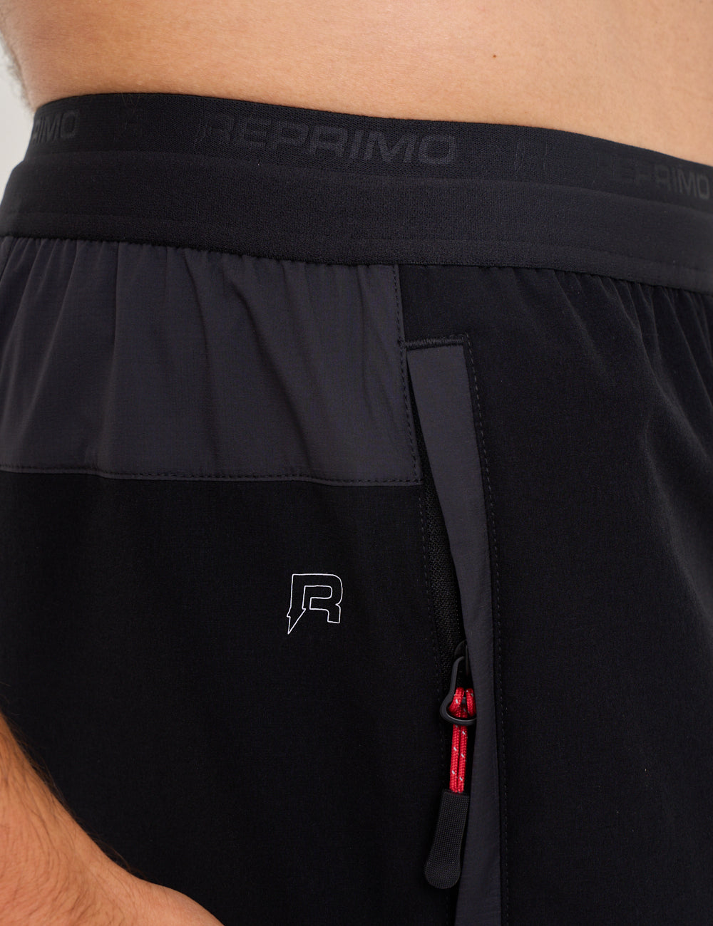 SUMMIT SHORT - BLACK / RED-4