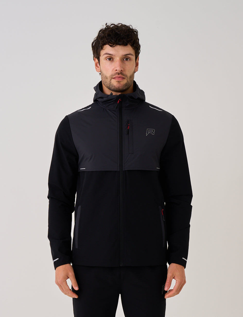 SUMMIT WINDBREAKER - BLACK / RED
