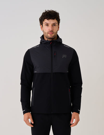 SUMMIT WINDBREAKER - BLACK / RED
