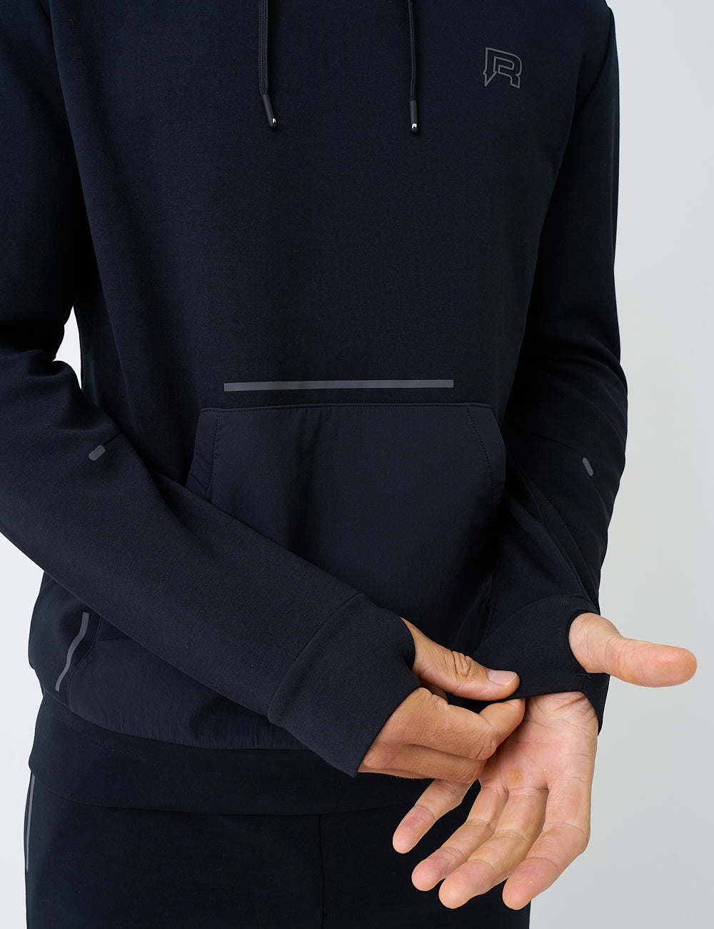 HYBRID MOTION HOODIE - BLACK-3