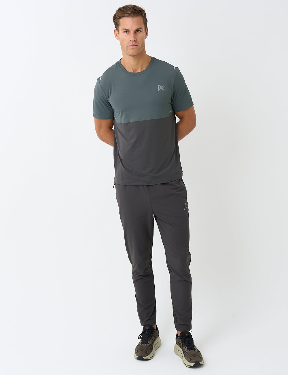 SUMMIT T-SHIRT - DARK MOSS / DARK GREY-4