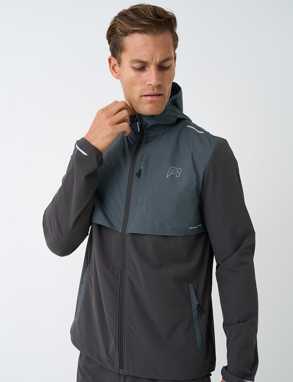 SUMMIT WINDBREAKER - DARK MOSS / DARK GREY-3