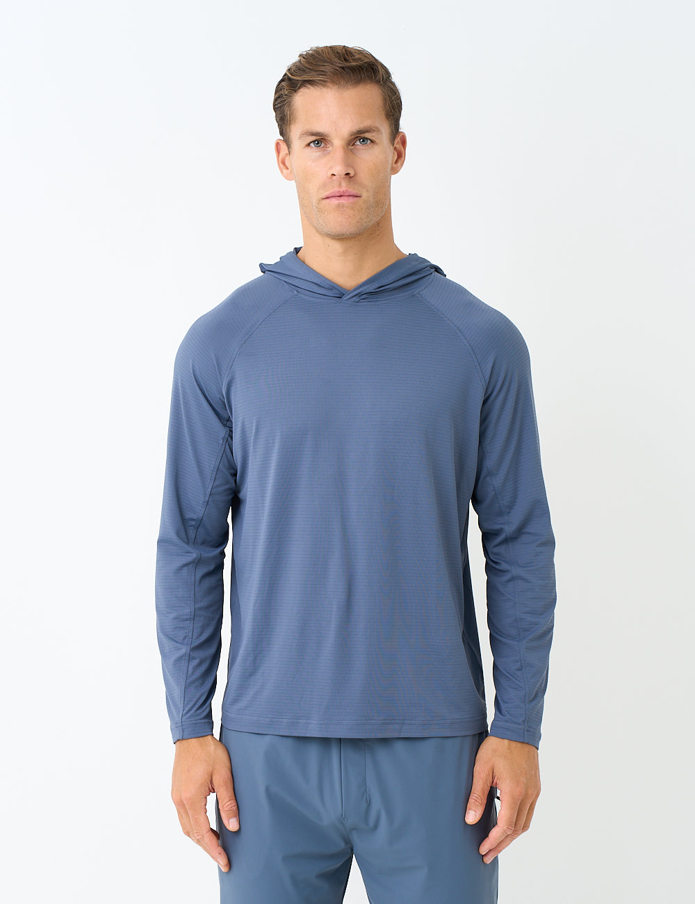 ECHO TRAINING HOODIE - SLATE BLUE-1