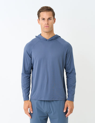 ECHO TRAINING HOODIE - SLATE BLUE