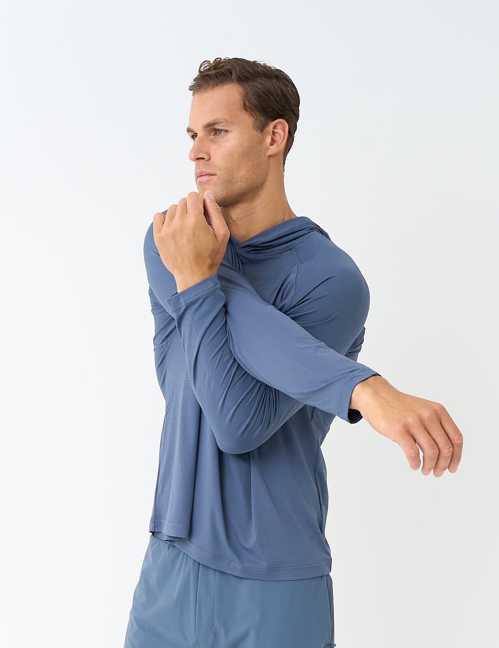 ECHO TRAINING HOODIE - SLATE BLUE-3