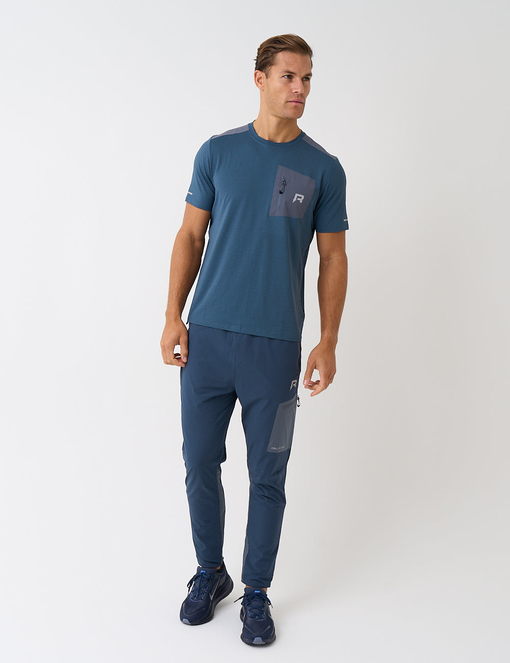 CELL T-SHIRT - MARINE / TURBULENCE-4