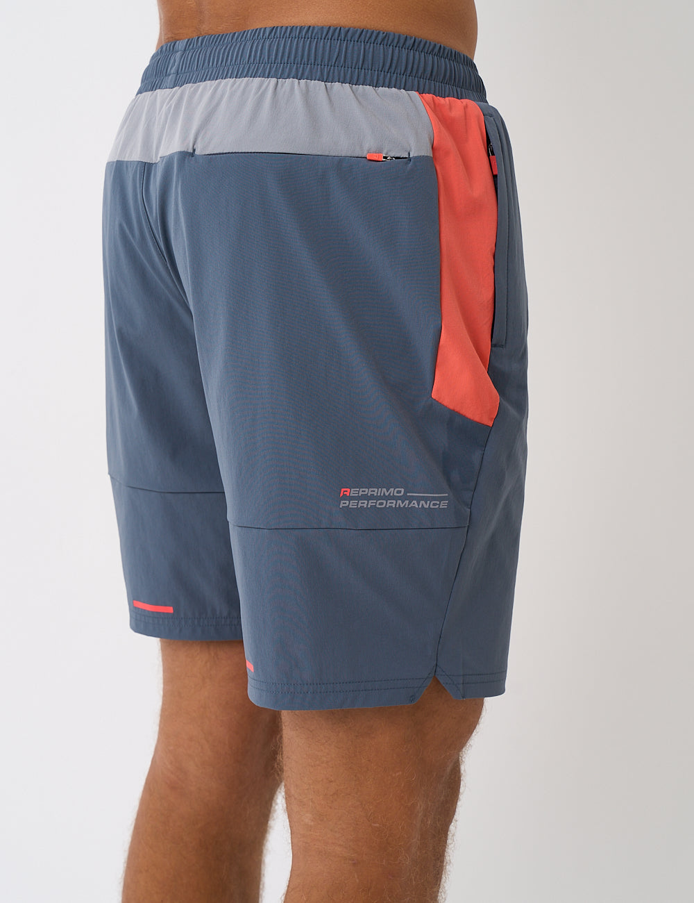 RP VORTEX SHORT - GREY / CRIMSON-3