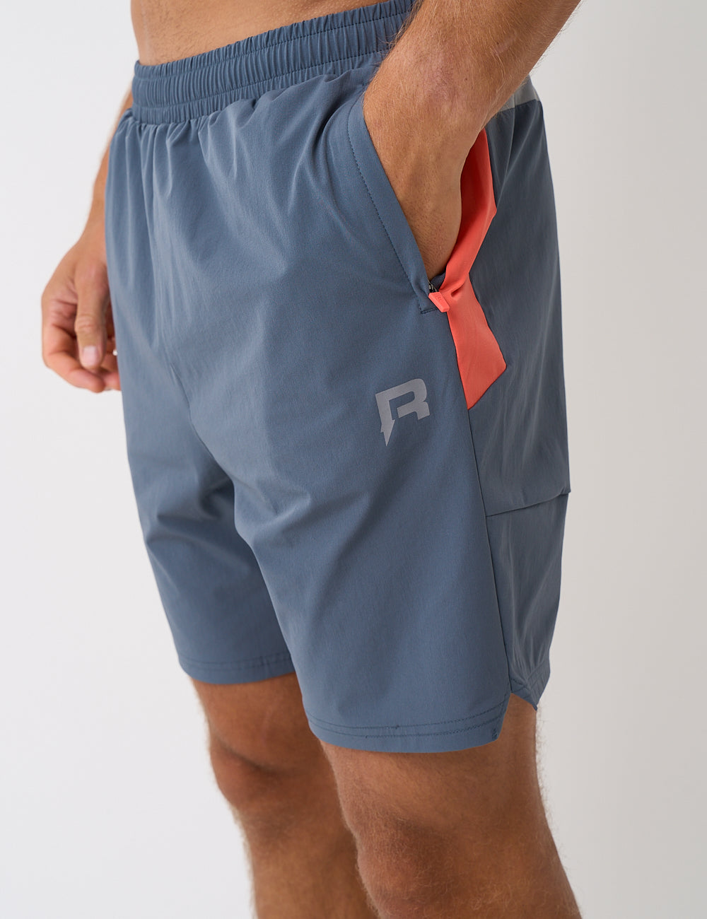 RP VORTEX SHORT - GREY / CRIMSON-4