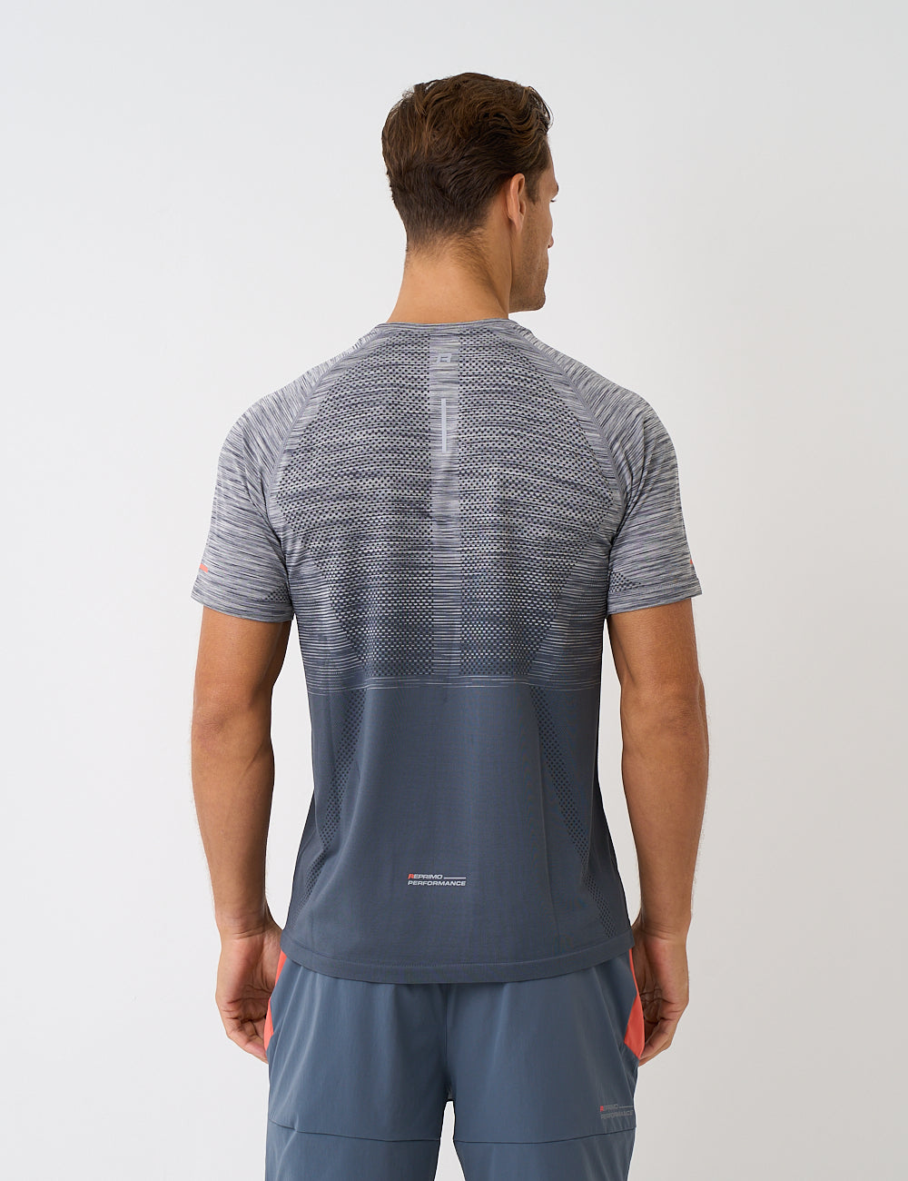 RP AXIS T-SHIRT - GREY / CRIMSON-2