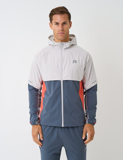 RP VORTEX WINDBREAKER - GREY / CRIMSON