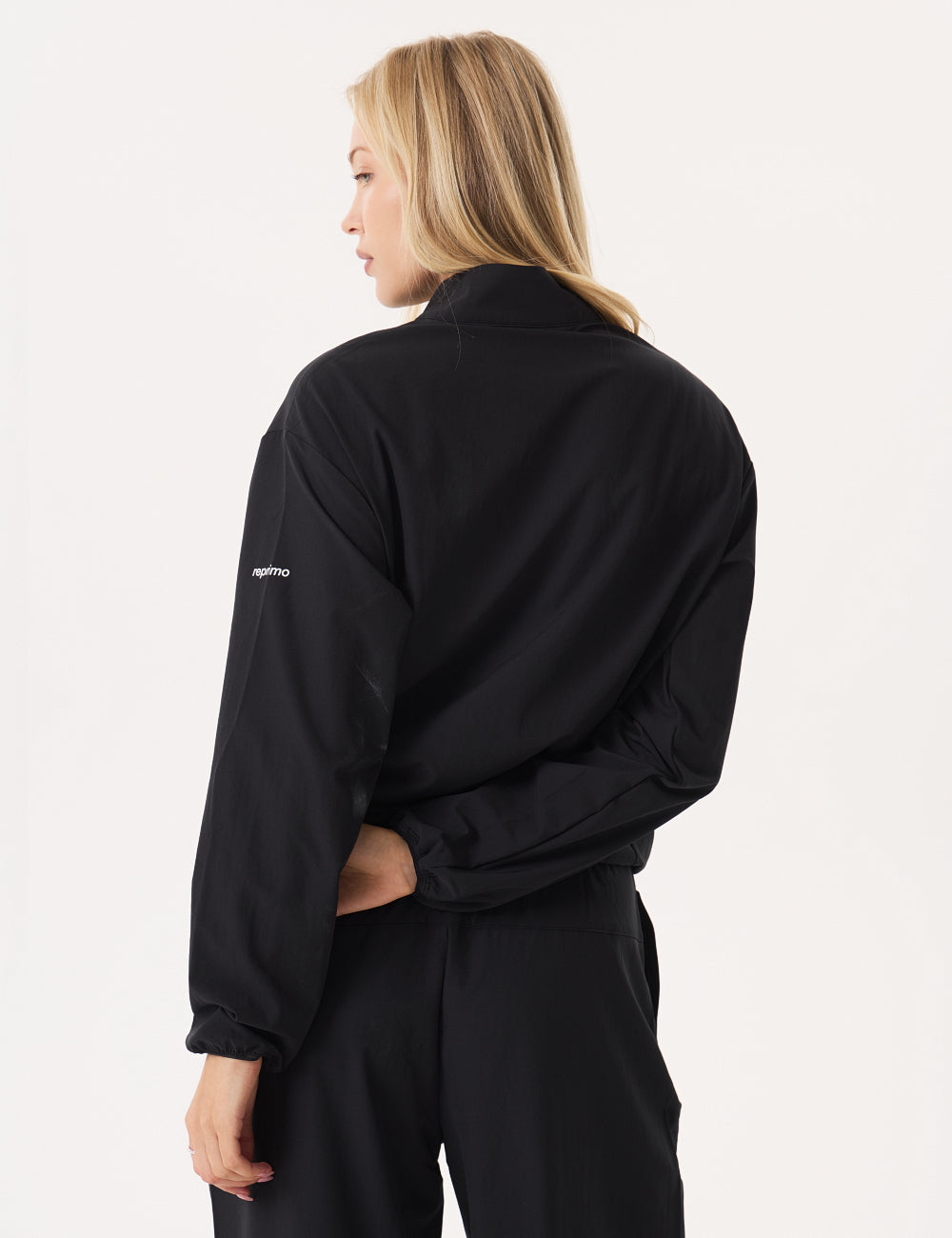 CONTOUR ASYMMETRIC TRACK JACKET - BLACK-5