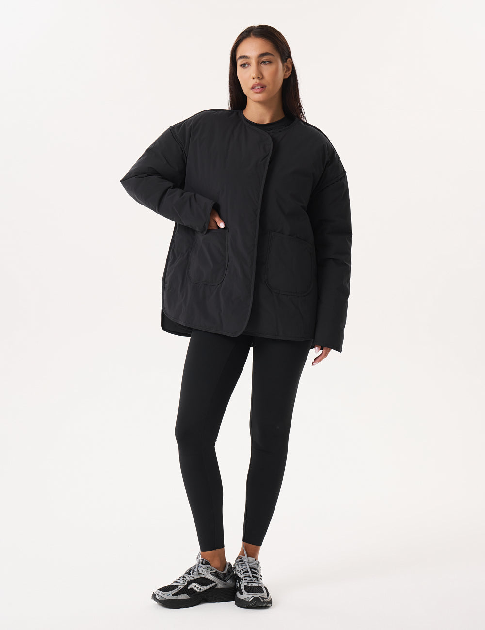 NOMI PADDED JACKET - BLACK-1