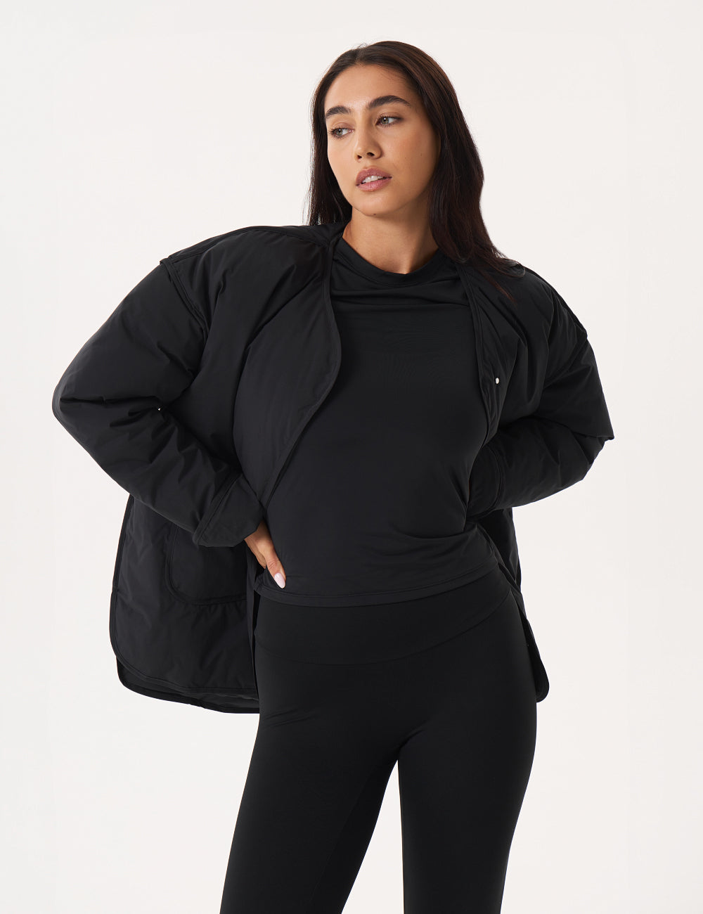 NOMI PADDED JACKET - BLACK-2