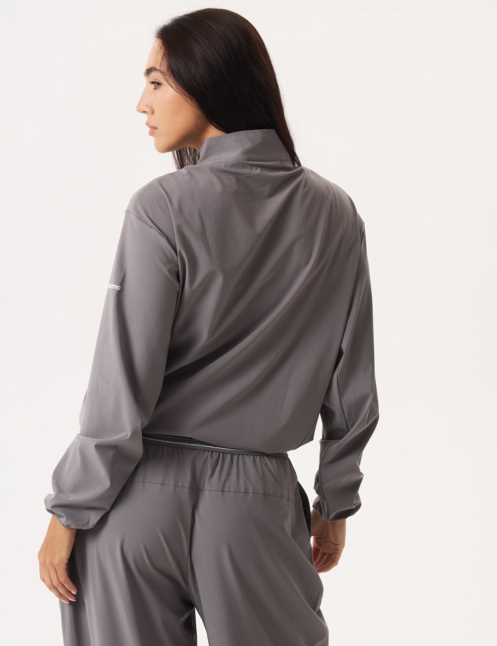 CONTOUR ASYMMETRIC TRACK JACKET - DOVE-4